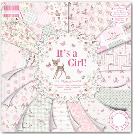 It’s a Girl 12x 12 Papers