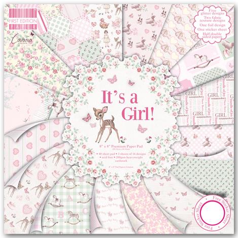 Set papira Its a girl,20x20 cm, 48 lis