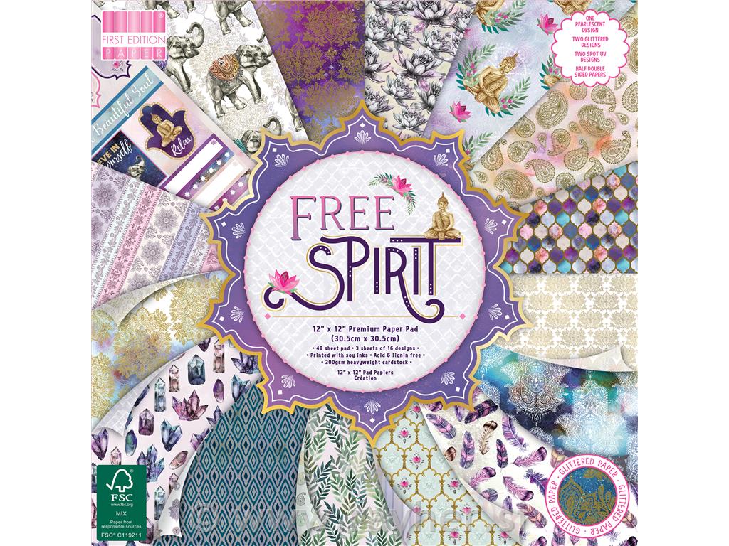 Set papirjev Free Spirit set 48, 30x30 cm, 200g