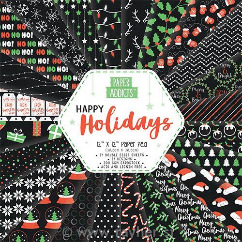 Set papira Happy Holiday,30x30, set 24