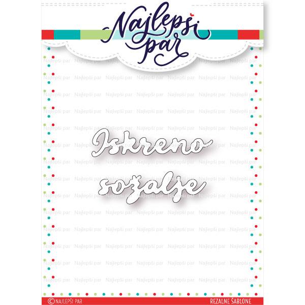 Rezač Iskreno sožalje (na slovenskom)