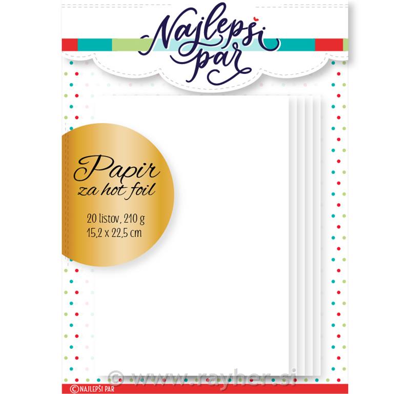 Papir za hot foil set 20