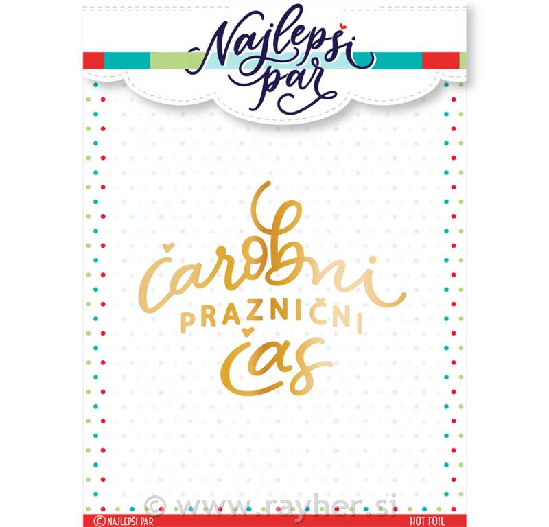 Hot foil in šablona Čarobno vrijeme (SLO