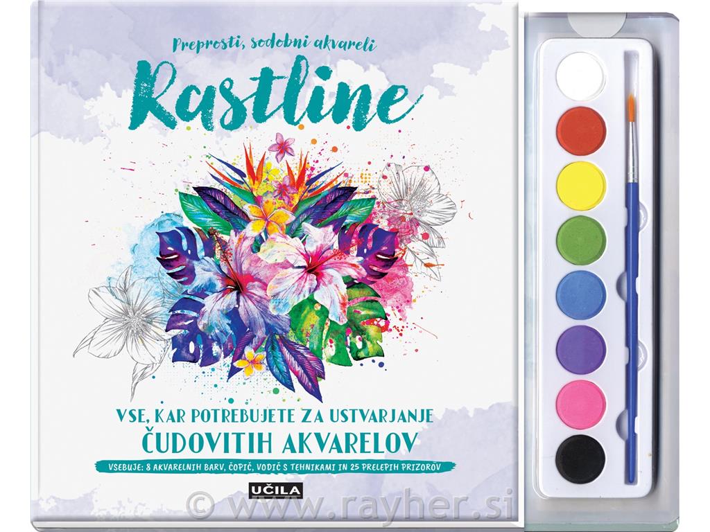 Knjiga Rastline- akvareli SLO