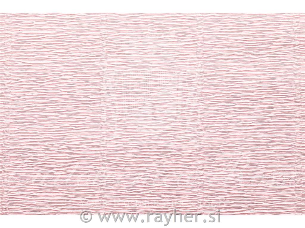 Cvetličarski krep papir, 180g, sv.roza, 50x250cm, 1 kos