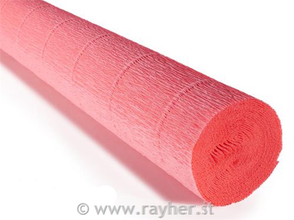 Cvetličarski krep papir, 180g, koral, 50x250cm, 1 kos