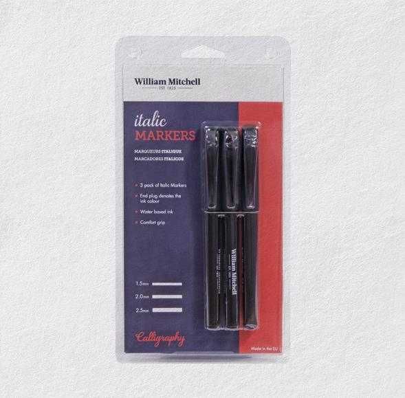 Marker za kaligrafiju Italic set 3crni