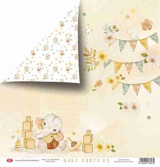 Scrapbooking papir 30x30, 250gsm, 03