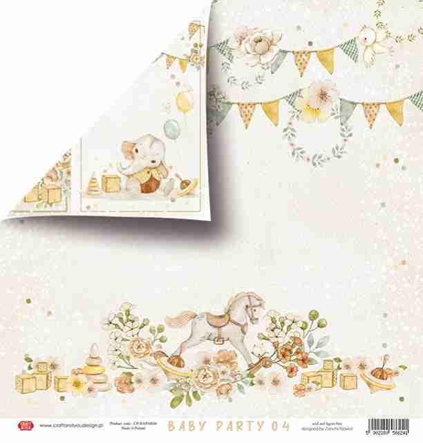 Scrapbooking papir 30x30, 250gsm, 04