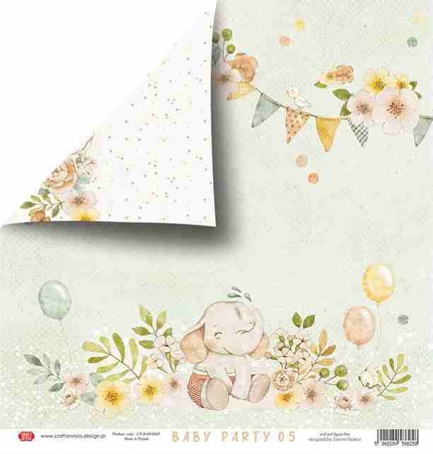 Scrapbooking papir 30x30, 250gsm, 05