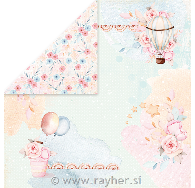 Scrapbooking papir Baby Toys 0430,5x30,5 cm