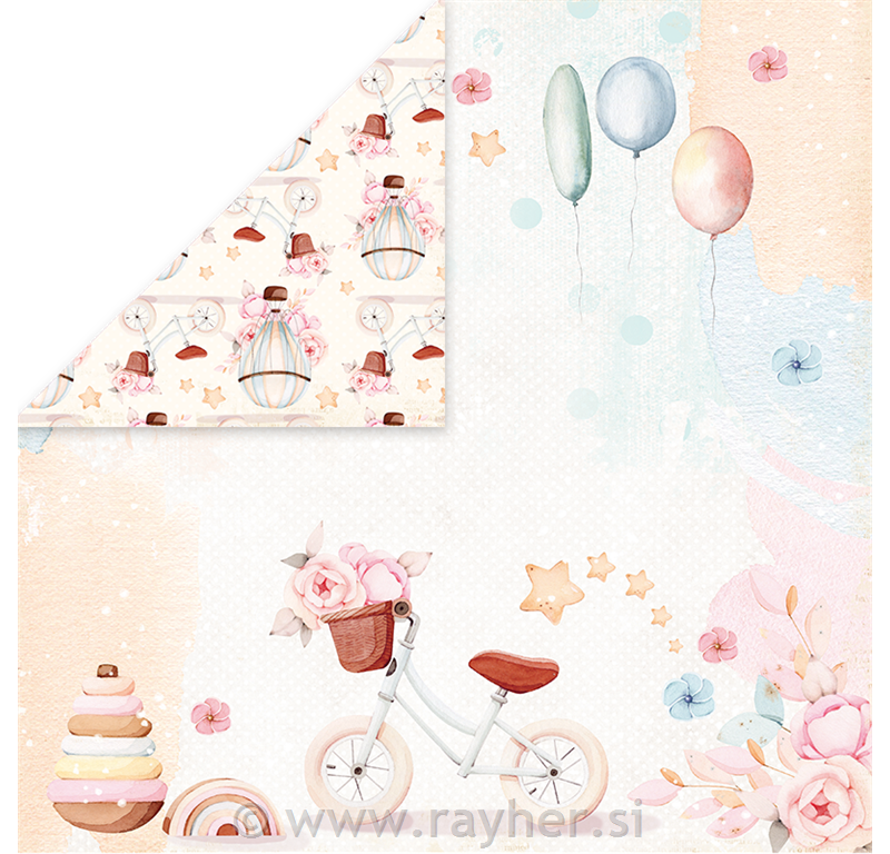 Scrapbooking papir Baby Toys 0530,5x30,5 cm