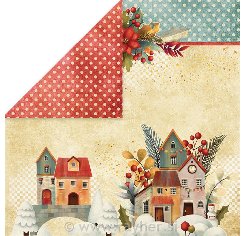 Scrapbooking papir Colors of Xmas 01