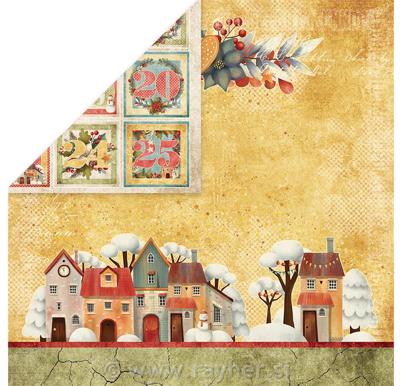 Scrapbooking papir Colors of Xmas 03