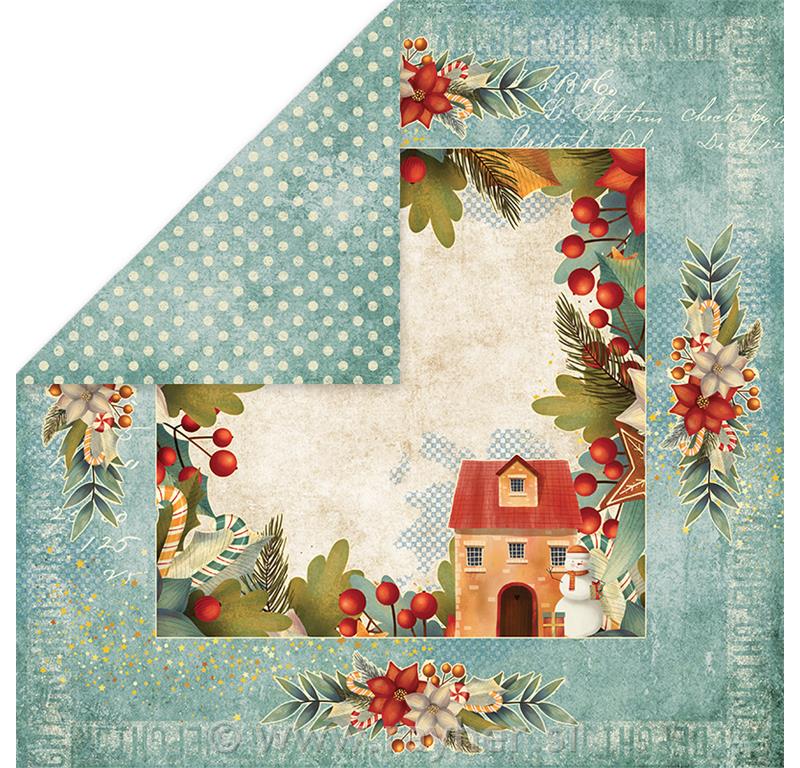 Scrapbooking papir Colors of Xmas 04