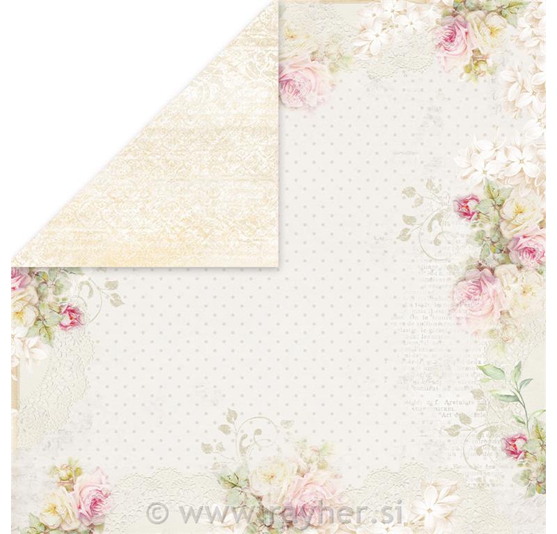 Scrapbooking papir Flower Romance 0630,5x30,5 cm