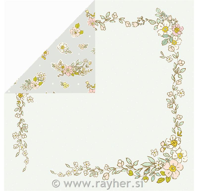 Scrapbooking papir Hopping Bunnies 05, 30,5x30,5 cm