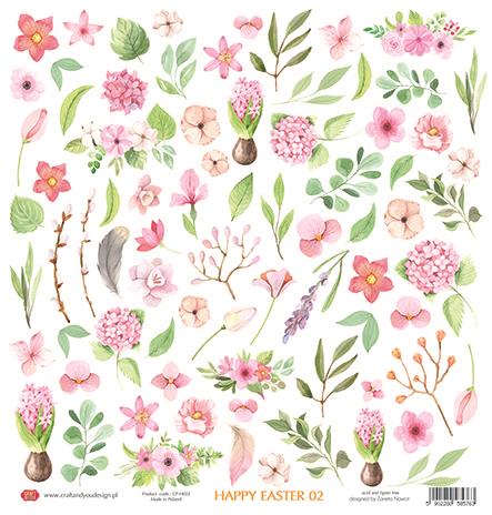 Scrapbooking papir 30x30, 250gsm, Happy Easter