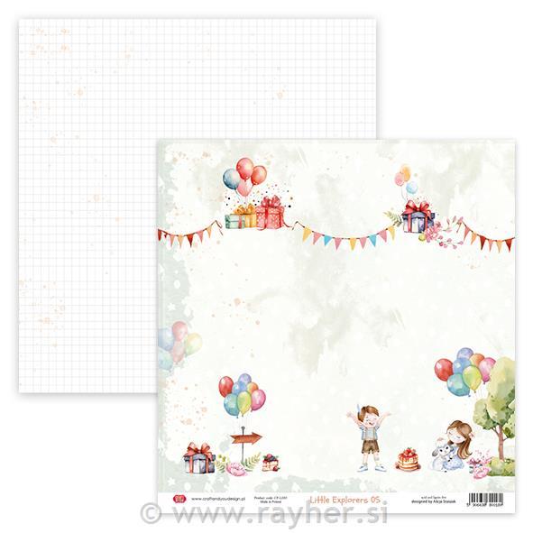 Scrapbooking papir Little Explorers 05