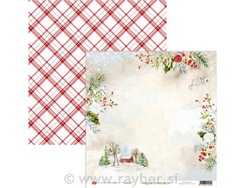 Scrapbooking papir Magical Christmas 01