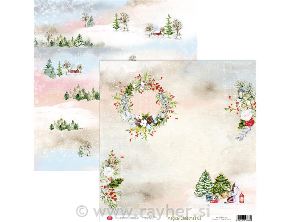 Scrapbooking papir Magical Christmas 03