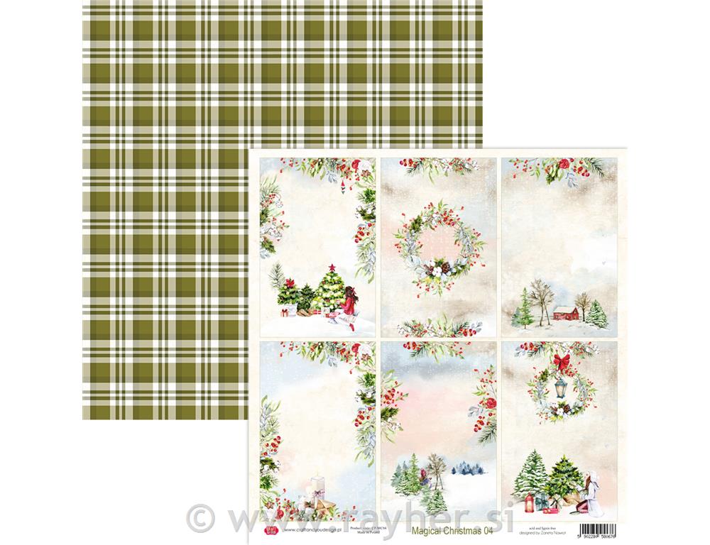 Scrapbooking papir Magical Christmas 04