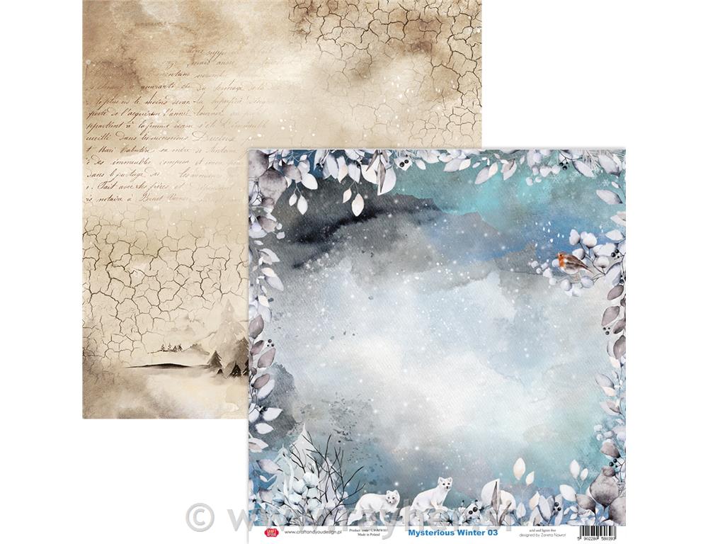 Scrapbooking papir Mysterious Winter 03
