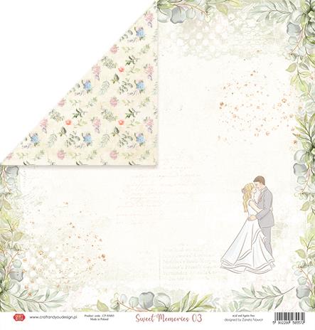 Scrapbooking papir 30x30, 250gsm, Sweet Memories 03