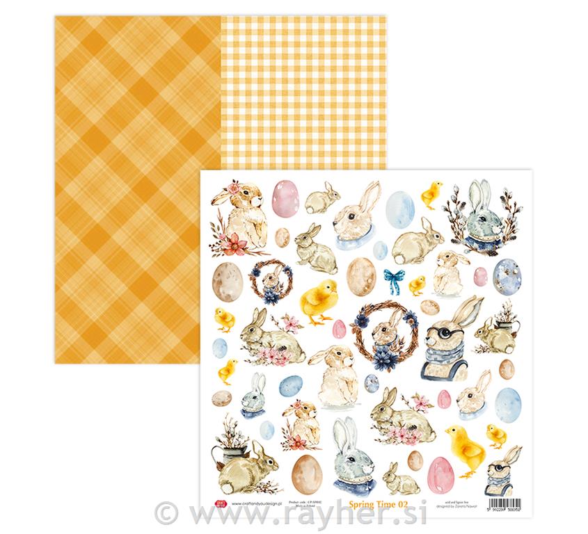 Scrapbooking papir Spring Time 02
