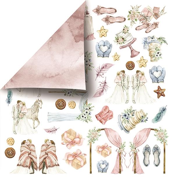 Scrapbooking papir 30x30, 250gsm, 10
