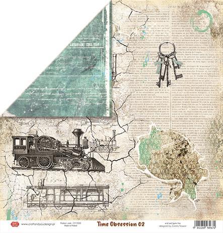 Scrapbooking papir 30x30, 250gsm, Time Obsession 02