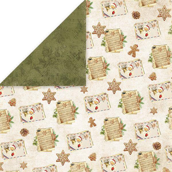 Scrapbooking papir Vintage Christmas 02