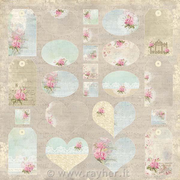 Scrapbooking papir Wedding Garden 07