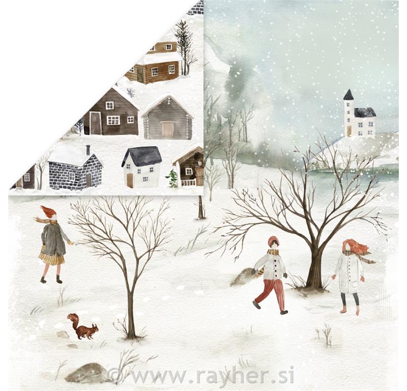 Scrapbooking papir Winter Holiday 02