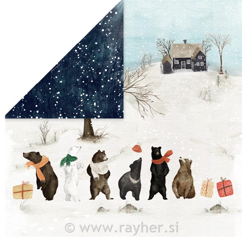 Scrapbooking papir Winter Holiday 03