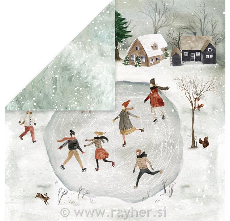 Scrapbooking papir Winter Holiday 04