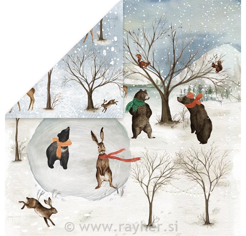 Scrapbooking papir Winter Holiday 06