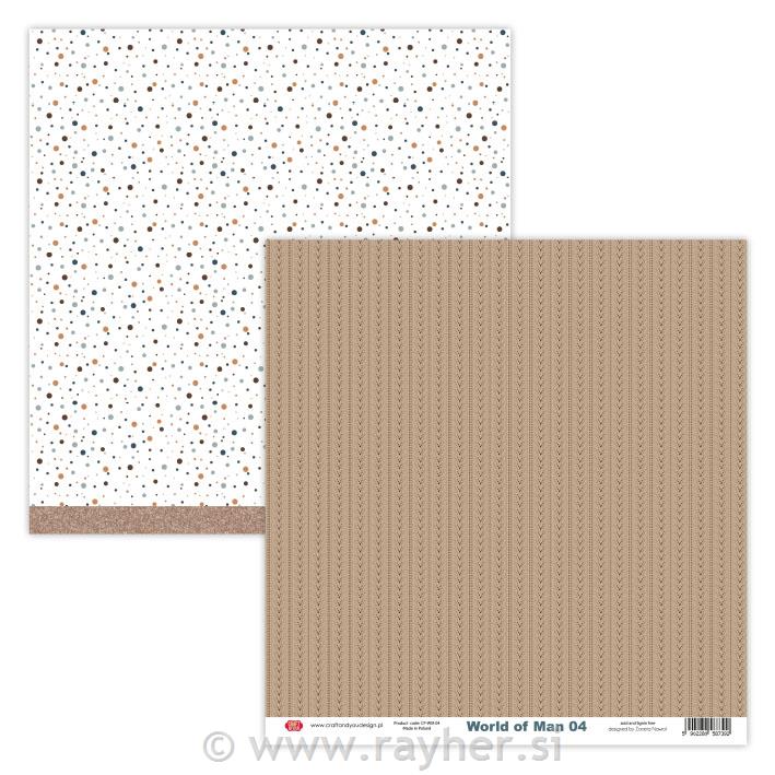 Scrapbooking papir World of Man 04