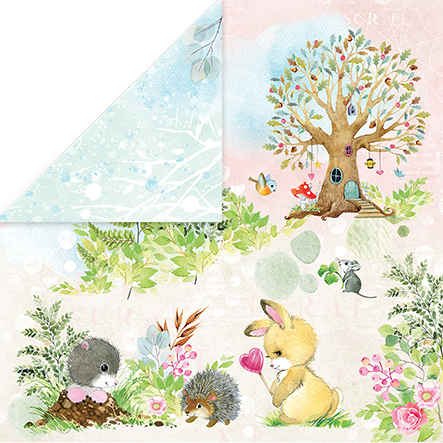 Scrapbooking papir, 30x30cm, 250gsm, Woo