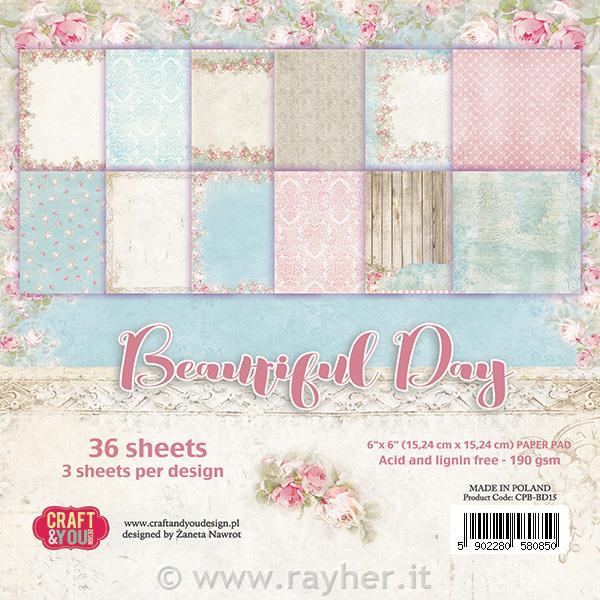 Set papira, 15x15cm, Beautiful day