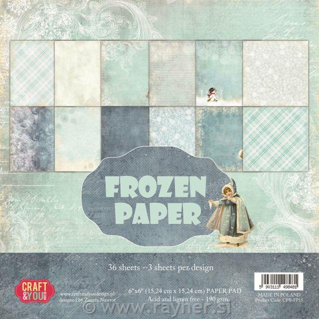 Set papira, 15x15cm, Frozen Paper