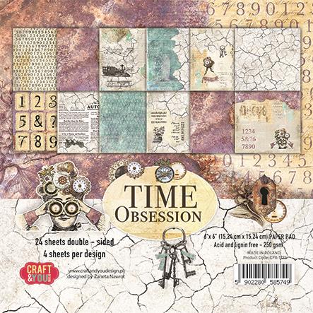 Set papira 15x15cm, Time Obsession