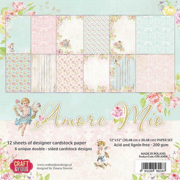 Set papira, 30x30cm, Amore Mio