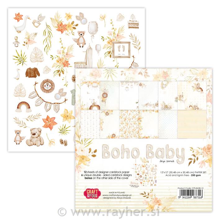 Set papira 30x30 Boho Baby