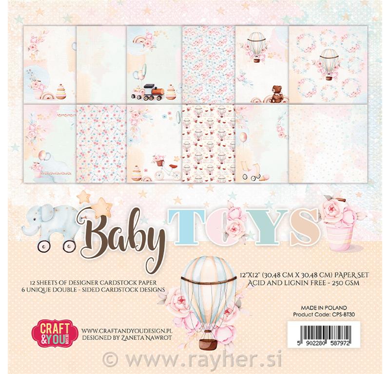 Set papira Baby Toys 30x30cm