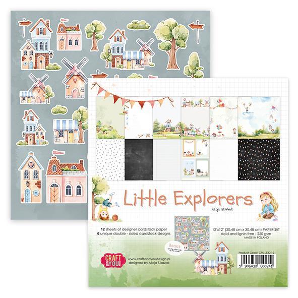 Set papira, 30x30cm, Little Explorers
