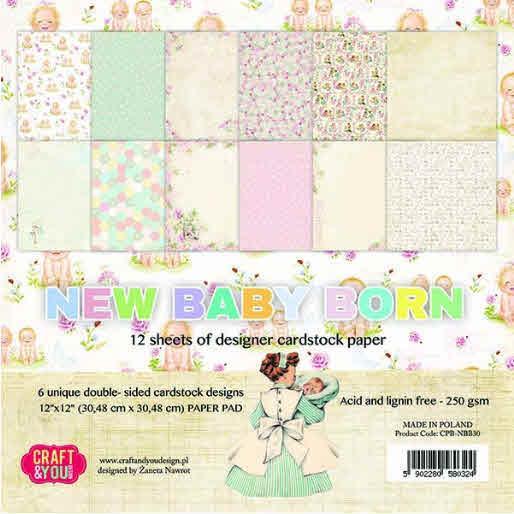Set papirjev, 30x30cm, New Baby Born