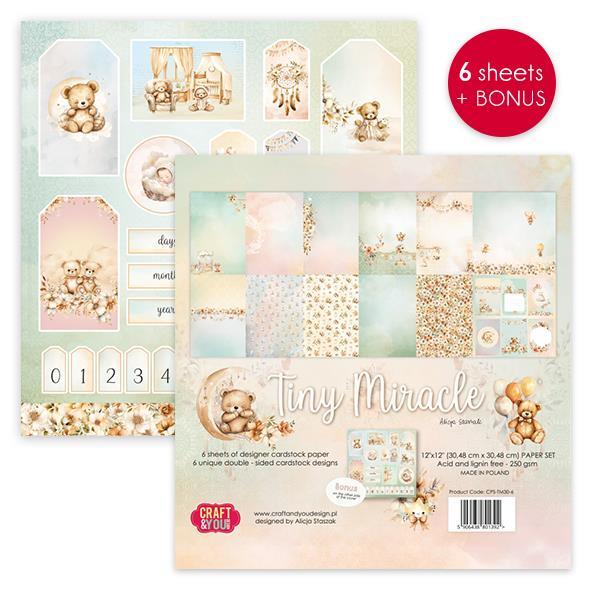 Set papira, 30x30cm, Tiny Miracle, set 6