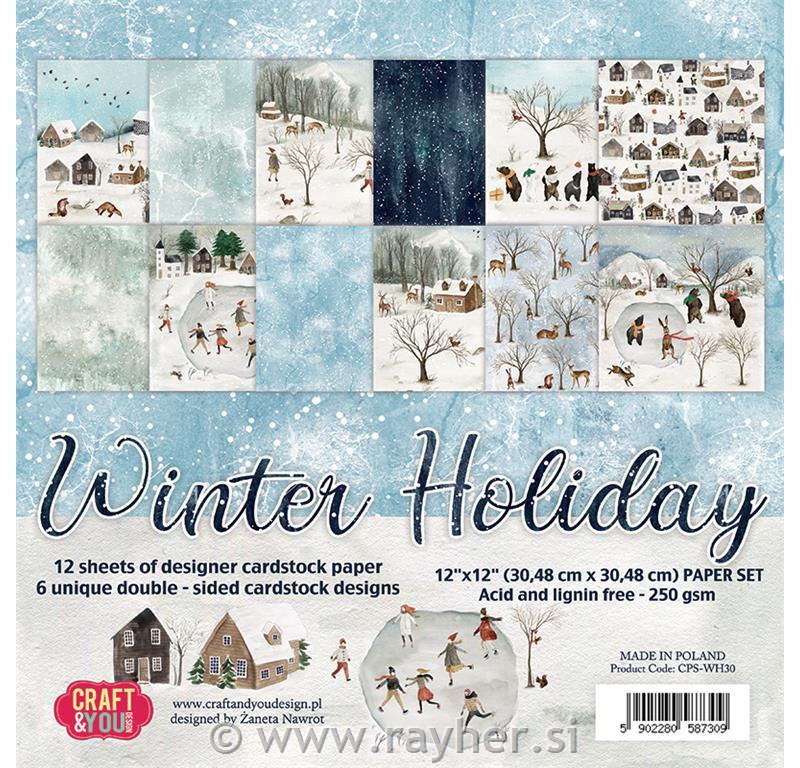 Set papira Winter Holiday 30x30 cm