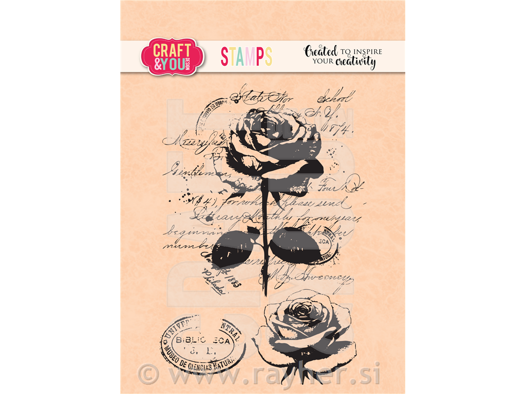 Pečati C&Y Vintage Rose, set 3